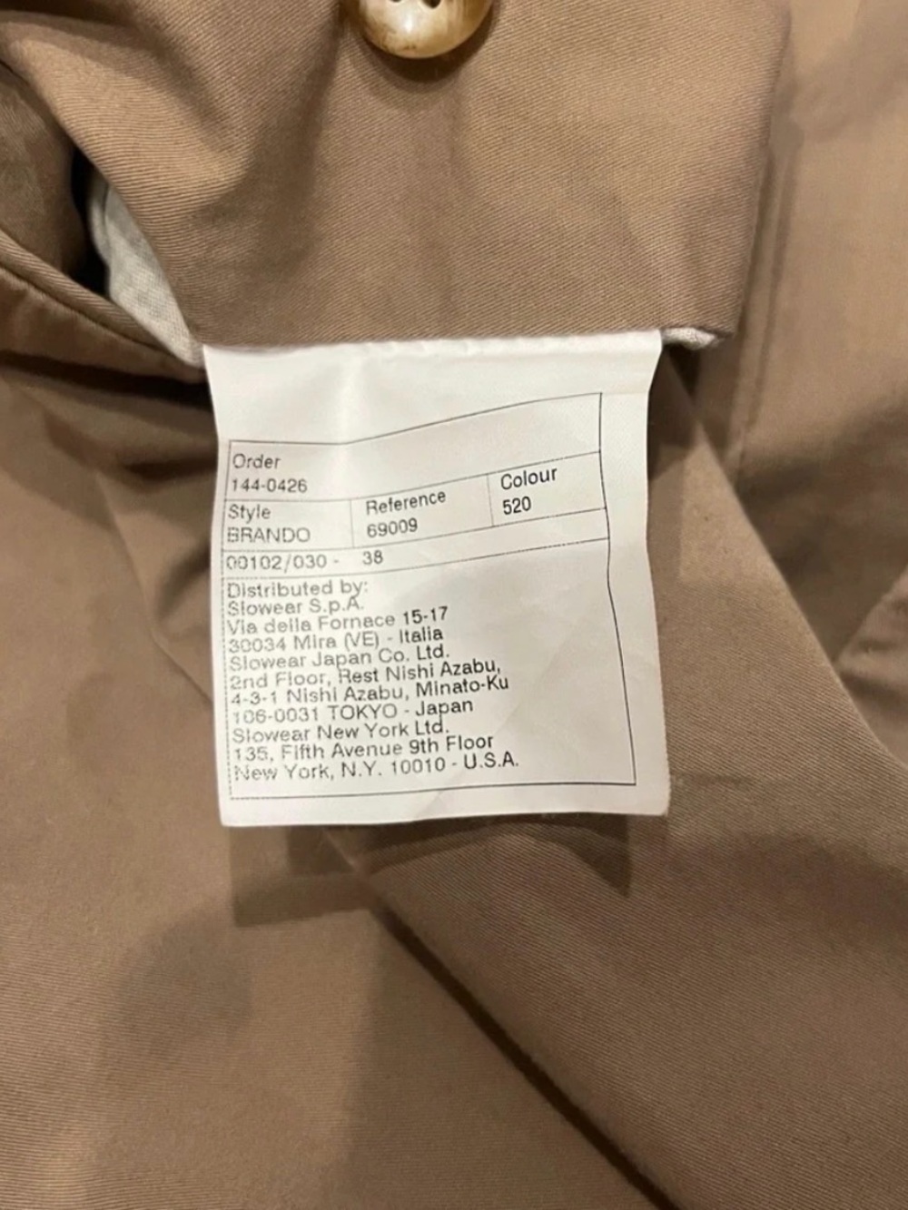 INCOTEX Solid Khaki Brown 100% Cotton Mens Luxury Flat Front Pants Trousers - 38 - Picture 10 of 11